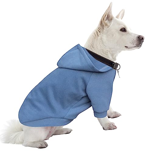 HuaLiSiJi Hunde Hoodie Groß Hundepullover Grosse Hunde Hundepullover Groß, Warm und Leicht, Mit Einer Weichen Textur, Leicht zu Tragen und Hellen Farben (4XL, Haze Blue) von HuaLiSiJi