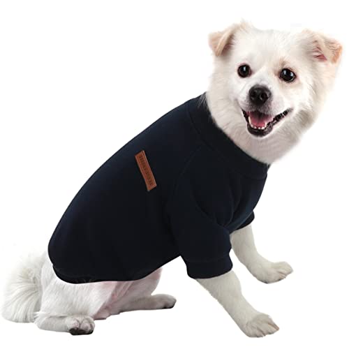 HuaLiSiJi Hundepullover Fleece Kleine Hunde Hoodie Chihuahua Kleidung Hundepullover Chihuahua Hunde Sweatshirt, Warm und Leicht, mit Einer Weichen Textur, Leicht zu Tragen (XL, Schwarz) von HuaLiSiJi
