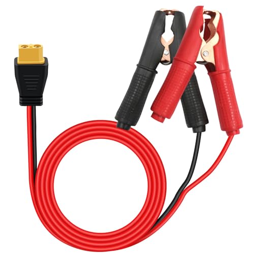 HuaLiSiJi Krokodilklemmen 12V auf XT60 14AWG 20A XT60 Buchse zu Batteriekabel mit Krokodilklemmen, Diesen Kann Auch KFZ Starter Batterieen Laden (3 m) von HuaLiSiJi