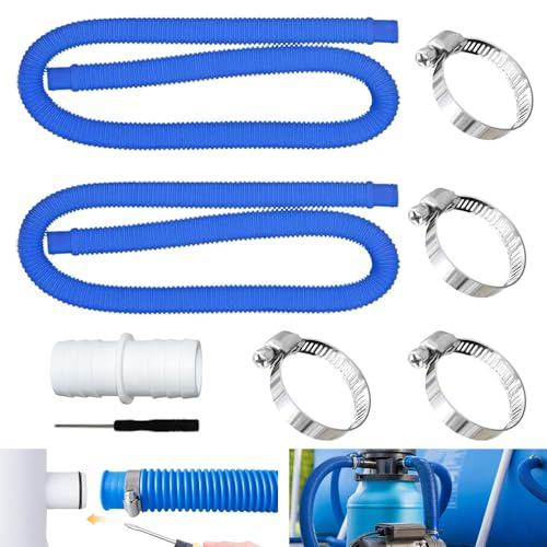2 Stück Schlauch pool 32mm mit 4 Stück Sicherungsclip Und 1 schlauchverbinder,Poolschlauch,Schlauch für Poolpumpe 2 Stück Schlauch pool 32mm mit 4 Stück Sicherungsclip Und 1 schlauchverbinder,Poolschlauch,Schlauch für Poolpumpe von HuaMuDM