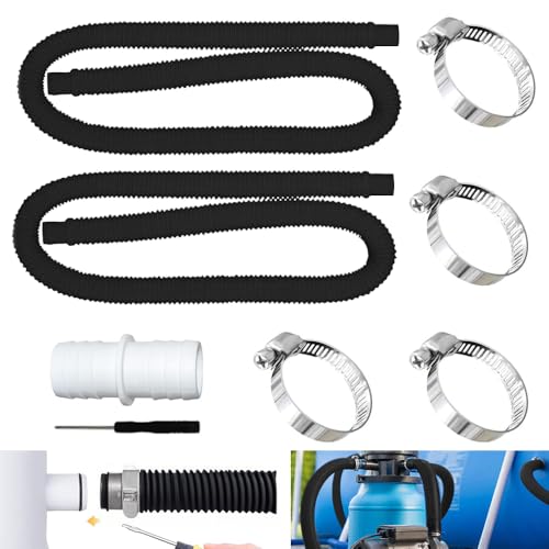 HuaMuDM 2 Stück Schlauch pool 32mm mit 4 Stück Sicherungsclip Und 1 schlauchverbinder,Poolschlauch,Schlauch für Poolpumpe,Für Filterpumpe und Schwimmbad HuaMuDM 2 Stück Schlauch pool 32mm mit 4 Stück Sicherungsclip Und 1 schlauchverbinder,Poolschlauch,Schlauch für Poolpumpe,Für Filterpumpe und Schwimmbad von HuaMuDM