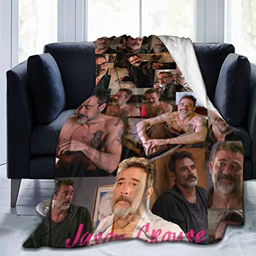 Huaaiwangy Jeffrey Actor Dean Morgan Überwurfdecke, ultraweiches Flanell-Fleece, leichte Überwurfdecken, warme Klimaanlagendecke für Couch, Sofa, Bett, 152,4 x 127,7 cm von Huaaiwangy