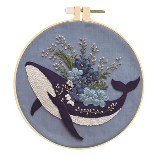 Huacan Stickerei Kit für Anfänger Erwachsene enthält gestempelt Muster, Hoop, Farbe Fäden, Werkzeuge, einfach zu folgen Anleitung Huacan Stickerei Kit für Anfänger Erwachsene enthält gestempelt Muster, Hoop, Farbe Fäden, Werkzeuge, einfach zu folgen Anleitung von Huacan