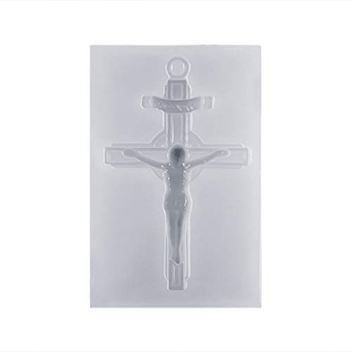 Huafi Silikonform Exquisite Vintage Kreuz Jesus Spiegel DIY Schmuck Machen Werkzeuge Epoxidharz Formen Kristall Handgemachte Kuchen Fondant Liefert von Huafi