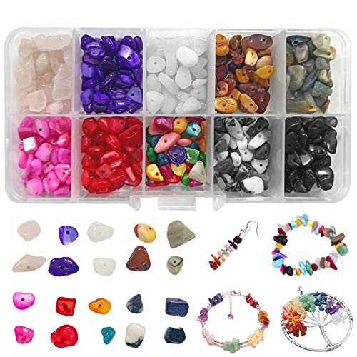 Edelsteine mit Loch, 6-11mm Naturform Perlen, Gemstone Chips Beads, Edelsteinperlen Naturform Perlen, DIY Armbänder Selber Machen, Edelsteine Beads für DIY Schmuck Armbänder Herstellung Basteln Edelsteine mit Loch, 6-11mm Naturform Perlen, Gemstone Chips Beads, Edelsteinperlen Naturform Perlen, DIY Armbänder Selber Machen, Edelsteine Beads für DIY Schmuck Armbänder Herstellung Basteln von Huahuanghui