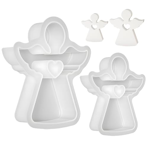 Silikonformen Gießformen,2 Stück Engel Silikonform,Engel Kerzenformen zum Gießen,Engel Silikon Kerzenform,Gießformen Silikon,für DIY Kerzen,Seife, Gips, Handwerk Silikonformen Gießformen,2 Stück Engel Silikonform,Engel Kerzenformen zum Gießen,Engel Silikon Kerzenform,Gießformen Silikon,für DIY Kerzen,Seife, Gips, Handwerk von Huahuanghui