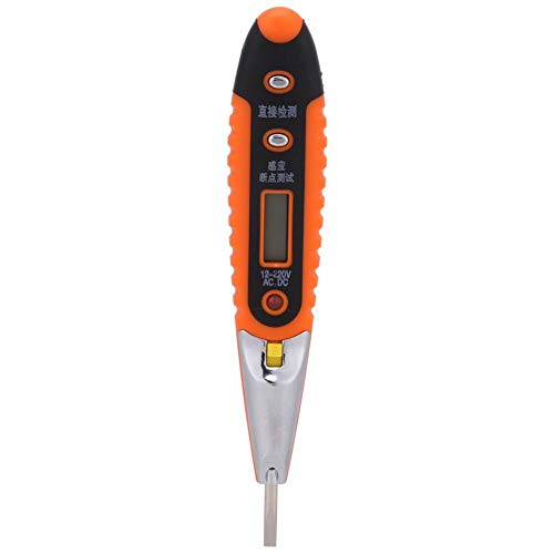 Digitaler Spannungstester LED-Spannungsprüfer, Spannungsdetektor, LED-Anzeige AC/DC-Spannungstest Pen Digitaler Spannungsdetektor, Stromausfalltest des Drahtkreises zum Selbsttest( von Huairdum