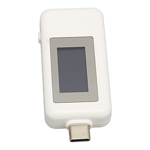Huairdum USB-Spannungsprüfer, USB-Stromprüfer Klein 4-30 V 0-5,1 A für Power Bank für Telefon für Laptop (Weiß) von Huairdum