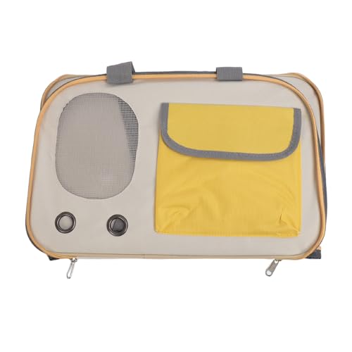 Hundetragetasche, Haustiertragetasche, Faltbar, Stilvolles Aussehen, Multifunktional für Reisen (Yellow) von Huairdum
