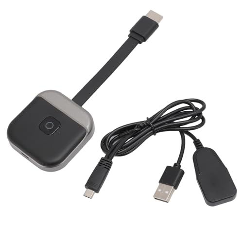 Kabelloser Display-Adapter, HD-Multimedia-Schnittstelle, Display-Adapter, Horizontaler und Vertikaler Bildschirmschalter, Externe 4K-Antenne für Laptop von Huairdum