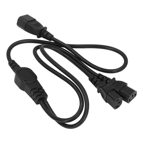 Stromverlängerungskabel, IEC320 C14-Stecker auf C13-Buchse, 10 A, 250 V, 2500 W, Y-Typ-Stromverteiler für Laptop-Computer-Host von Huairdum