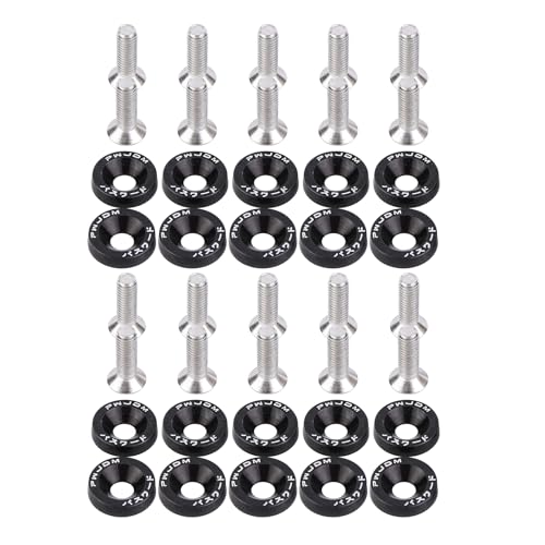 Huamengyuan Auto M6 Eloxierte Aluminium Universal M6 JDM Auto Schrauben Aluminium Stoßfänger Unterlegscheibe Unterlegscheiben und M6Stahl Schrauben fur Fahrzeug Stoßstange Kotflügel Huamengyuan Auto M6 Eloxierte Aluminium Universal M6 JDM Auto Schrauben Aluminium Stoßfänger Unterlegscheibe Unterlegscheiben und M6Stahl Schrauben fur Fahrzeug Stoßstange Kotflügel von Huamengyuan