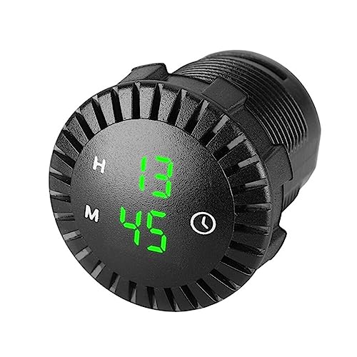 Huamengyuan Elektronische Autouhr,12 V/24 V Auto Uhr Auto Uhrüberwachung Wasserdichte Auto Digitaluhr Auto LED Uhr Auto Mini Uhr mit Touchscreen Schalter für Autos, Schiffe, SUV, Motorräder Huamengyuan Elektronische Autouhr,12 V/24 V Auto Uhr Auto Uhrüberwachung Wasserdichte Auto Digitaluhr Auto LED Uhr Auto Mini Uhr mit Touchscreen Schalter für Autos, Schiffe, SUV, Motorräder von Huamengyuan