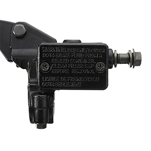 Huamengyuan Hauptbremszylinderhebel Motorrad Brems Hauptbremszylinderhebel Motorrad Bremshebel Motorrad Kupplung Bremshebel für Lenker 22mm, Schwarz,links/rechts von Huamengyuan