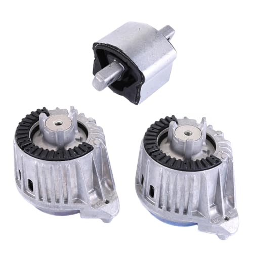 Huamengyuan Vordere und hintere Motoraufhängung Ersatzmotorhalterung 2x FEBI Motorhalterung & 1x Getriebelager kompatibel mit Mercedes CE CLK W204 W212 A1402401318 A2042400217 von Huamengyuan