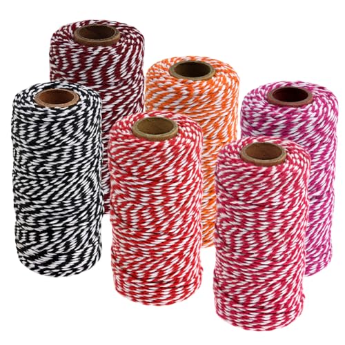 Huamengyuan Weihnachts-Garn Weihnachten Juteschnur und Baumwollschnur Bäckergarn Rote weiße Grün Rollen Weihnachtsschnüre 2 mm Baumwollseile 100 m Kordel in Farbblock-Optik für Geschenkverpackungen Huamengyuan Weihnachts-Garn Weihnachten Juteschnur und Baumwollschnur Bäckergarn Rote weiße Grün Rollen Weihnachtsschnüre 2 mm Baumwollseile 100 m Kordel in Farbblock-Optik für Geschenkverpackungen von Huamengyuan