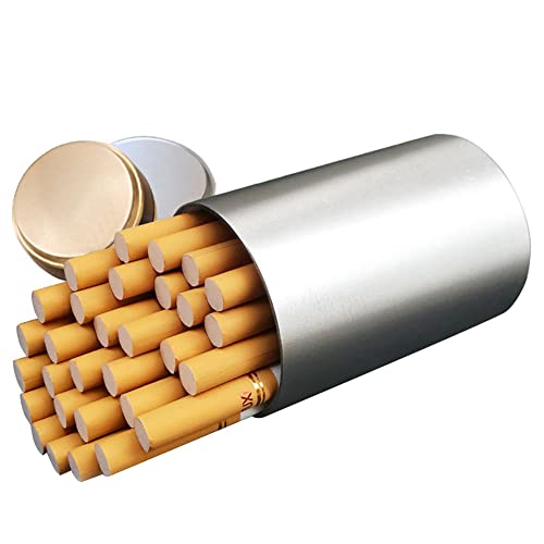 Zigaretten Taschen Box,Huamengyuan Druckfestes Zigarettenetui Mini Zigarettenaufbewahrungsbox Zigaretten Aufbewahrung Box Zigarettenschachtel aus Aluminiumlegierung für 30 Zigaretten von Huamengyuan