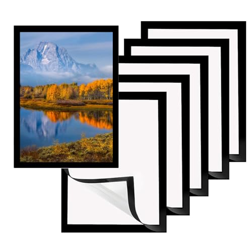 Huamirra Diamond Painting Rahmen, 6 Stück Magnetrahmen Set, A4 Magnetischer Rahmen, Zubehör für die Diamantmalerei, Infotaschen 32,5 x 23,8 cm, für Wanddekoration zu Hause, Kühlschrank, Tür, Schwarz Huamirra Diamond Painting Rahmen, 6 Stück Magnetrahmen Set, A4 Magnetischer Rahmen, Zubehör für die Diamantmalerei, Infotaschen 32,5 x 23,8 cm, für Wanddekoration zu Hause, Kühlschrank, Tür, Schwarz von Huamirra