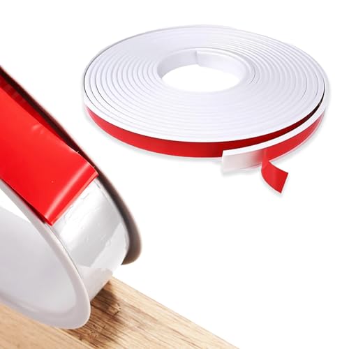 U Form Selbstklebend Möbelkantenband, 5m lang Innenbreite 22mm Flexible TPE Faltbarer, Kantenumleimer selbstklebend, Möbelkantenumleimer, für Möbelrestaurierung, Schrank Reparatur(Weiß) von Huamirra