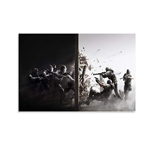 Huangchen Game Poster Tom Clancy's Rainbow Six Siege Leinwand-Kunstposter und Wandkunstdruck, modernes Familienschlafzimmer, 60 x 90 cm von Huangchen