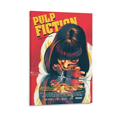 Huangchen Klassisches Filmposter Pulp Fiction Mia Wallace, Leinwand-Kunst, Poster und Wandkunst, Druck, modernes Familienschlafzimmer, Dekoration, Poster, 40 x 60 cm von Huangchen