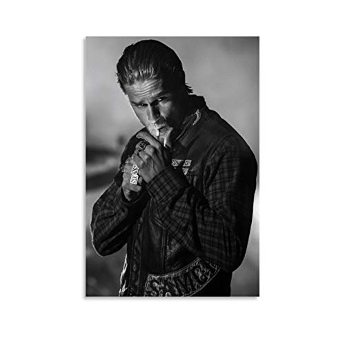 Serien-Poster Sons of Anarchy, Charlie Hunnam, Leinwand-Kunst-Poster und Wandkunst, Kunstdruck, modernes Familienschlafzimmer, Dekoration, Poster, 60 x 90 cm von Huangchen