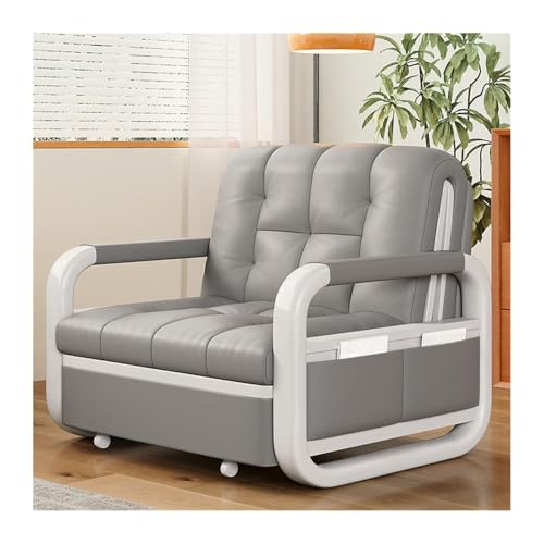 Huangj-0527 Gästebett Couch Einzelschlafsofa aus Leder im antiken Stil mit faltbarem und erweiterbarem(XL) von Huangj-0527