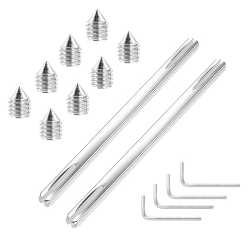 Huangyihan 2 Stück Türgriff Spindelstange,Vierkantstift 8mm x 150mm,mit 8 Stk Schraube und 4 StkGriff,Türbeschlag Vierkant Stift,Befestigungsstift Türgriff Stahl Spindelstange Massivstahl Huangyihan 2 Stück Türgriff Spindelstange,Vierkantstift 8mm x 150mm,mit 8 Stk Schraube und 4 StkGriff,Türbeschlag Vierkant Stift,Befestigungsstift Türgriff Stahl Spindelstange Massivstahl von Huangyihan