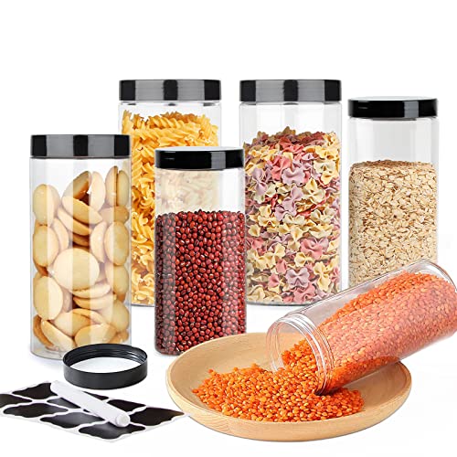 Huanmin Aufbewahrungsbox küche, 6Pcs aufbewahrungsdosen mit deckel, lebensmittel aufbewahrungsbox, cornflakes aufbewahrungsbox, müsli aufbewahrung, mehl aufbewahrung, küchen aufbewahrung von Huanmin