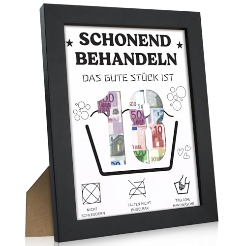 Huanmin Geldgeschenk zum 18. Geburtstag Junge Mädchen, 18 Geburtstag Geldgeschenk Bilderrahmen, 18. Geburtstag Junge Geldgeschenk, 18 x 23 CM Geldgeschenke Verpackung für Geburtstag Bilderrahmen von Huanmin