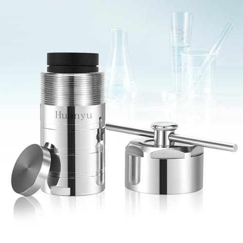 Huanyu Autoklave Hydrothermische Synthese Autoklav Reactor 250℃ 2MPa PPL gefüttertes Gefäß 304 Edelstahl für Labor (anpassbar) (100ml) von Huanyu