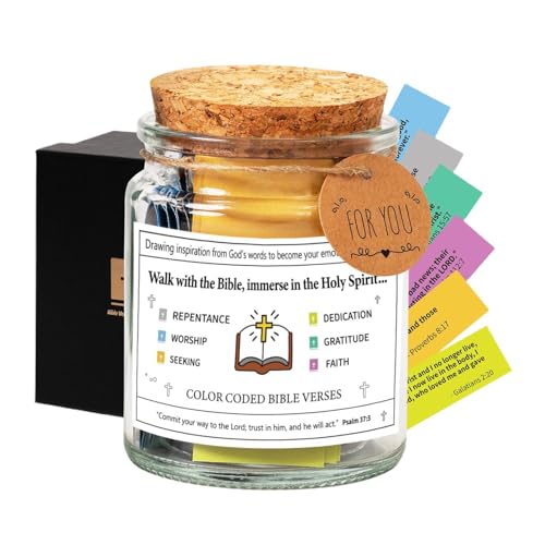 Huasean Bibelverse In Einem Glas – Gebetsglas Aus Glas Mit Bibelversen Zum Ausmalen | Read Me When Bible Verses Glas Für Emotionen Und Gefühle | Christliche Geschenke von Huasean