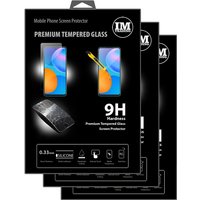 Cofi1453 3X Panzer Schutz Glas 9H Tempered Glass Display Schutz Folie Display Glas Screen Protector kompatibel mit Huawei p Smart 2021 von Huawei