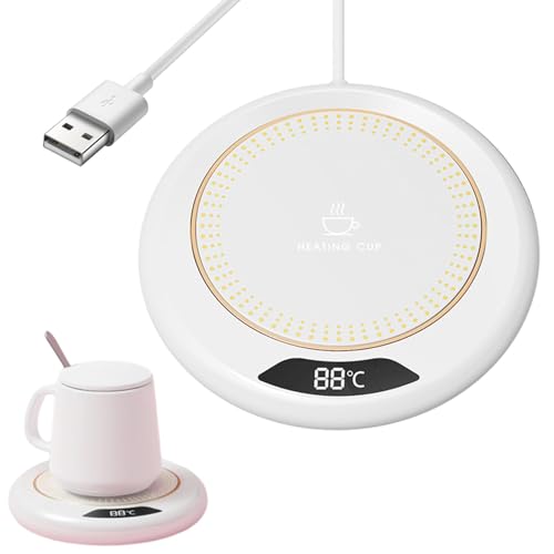 Elektrischer Kaffeewärmer, Smart Schreibtisch Tassenwärmer Mit 3 Temperatureinstellungen, Tragbarer USB Kaffee Tee Milch Getränkewärmer Teetassenwärmer Heizplatte Für Zuhause, Büro von Huayeex