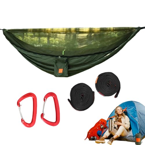 Huayeex Camping Hängematte | Outdoor Hängematte Mit Integriertem Mückennetz | Zeltfreie Freizeitausrüstung Mit Fliegenschutz Für Familie, Freunde & Partner von Huayeex