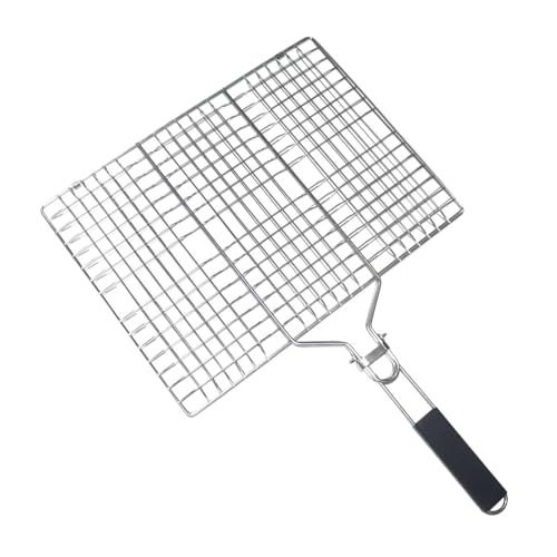 Huayeex Grillkorb | Grillkörbe Aus Edelstahl Mit Griff Für Außengrill - Edelstahl Grillkorb Mit Klappfunktion & Griff Für Fisch Steak Grillgut Huayeex Grillkorb | Grillkörbe Aus Edelstahl Mit Griff Für Außengrill - Edelstahl Grillkorb Mit Klappfunktion & Griff Für Fisch Steak Grillgut von Huayeex