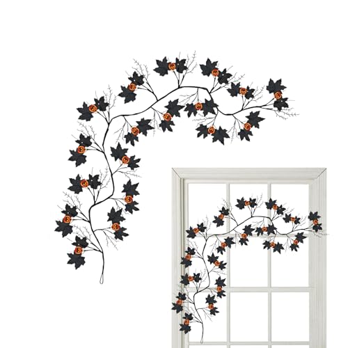 Huayeex Halloween Rankenzweig Lampe | Batteriebetriebene Rankenlichter,Zweig Wand Girlande Wasserdicht Feiertags Dekoration für Terrasse Schlafzimmer Wohnzimmer Treppe Spiegel Garten von Huayeex