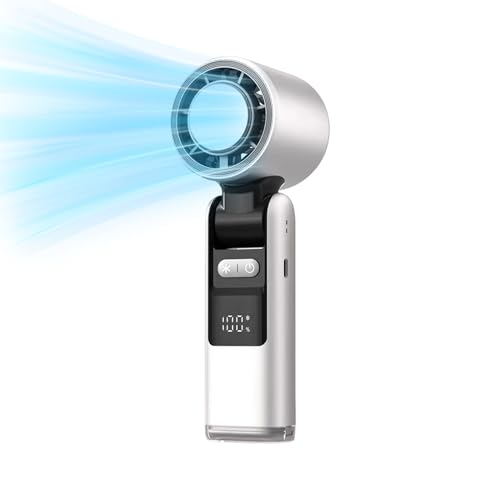Huayeex Handheld Fan,Persönlicher Tischventilator | Wiederaufladbarer Klappbarer LED Ventilator Für Camping Urlaub Familie Zubehör Huayeex Handheld Fan,Persönlicher Tischventilator | Wiederaufladbarer Klappbarer LED Ventilator Für Camping Urlaub Familie Zubehör von Huayeex