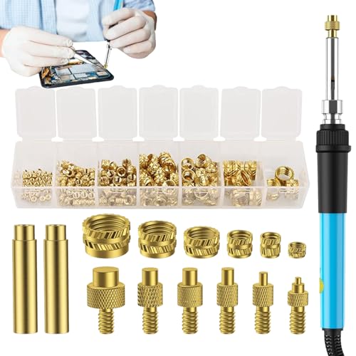 Huayeex Hitzeeinsatz-Werkzeug | Gewindeeinsatz-Werkzeug - Wärmebeständige Adapterteile Zum Einpressen Und Schweißen Für Heimwerkereinsatz In Reparaturen Bastelarbeiten Und 3D-Druck Projekten Huayeex Hitzeeinsatz-Werkzeug | Gewindeeinsatz-Werkzeug - Wärmebeständige Adapterteile Zum Einpressen Und Schweißen Für Heimwerkereinsatz In Reparaturen Bastelarbeiten Und 3D-Druck Projekten von Huayeex