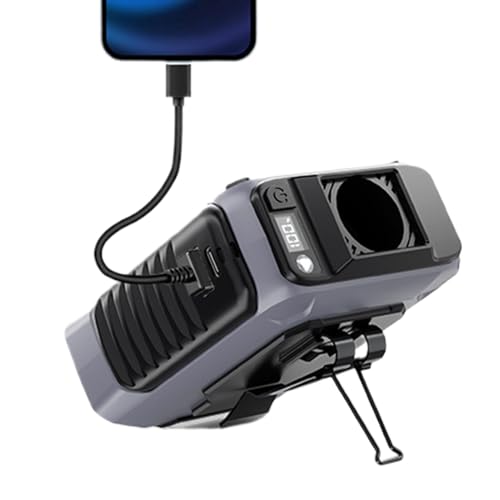 Huayeex Hüftklimaanlage Mit Clip | 5-Gang-Gürtelclip-Personalfan,Multifunktionelles Kühlgerät Kompatibel Für Outdoor Camping Und Spaziergänge von Huayeex