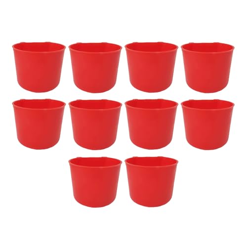 Huayeex Hühner Tränken - Aufhängbarer Futterbehälter Für Vögel | 10 Stück Hängbar Weitöffnig Tränke 240 ml Für Geflügelhaltung Huayeex Hühner Tränken - Aufhängbarer Futterbehälter Für Vögel | 10 Stück Hängbar Weitöffnig Tränke 240 ml Für Geflügelhaltung von Huayeex