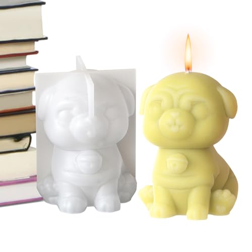Huayeex Hundekerzen Silikonform,Zementformen Für Wohndekoration | 3D Deko Ornament Gipsform Mit Gießwerkzeug Für Wohnaccessoires Huayeex Hundekerzen Silikonform,Zementformen Für Wohndekoration | 3D Deko Ornament Gipsform Mit Gießwerkzeug Für Wohnaccessoires von Huayeex