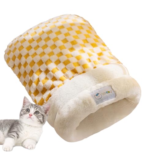 Huayeex Katzenkorb,Gemütliches Katzenbett - Warmes Dickes Waschbares Kuschelhöhle Für Katzen Welpen Kleintiere Schlafen Winterherbst Indoor Huayeex Katzenkorb,Gemütliches Katzenbett - Warmes Dickes Waschbares Kuschelhöhle Für Katzen Welpen Kleintiere Schlafen Winterherbst Indoor von Huayeex