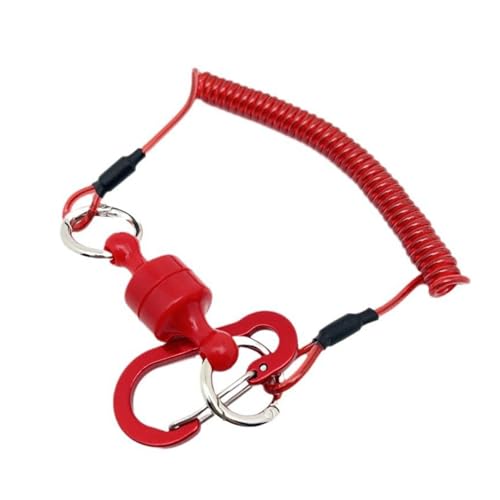 Huayeex Kescher Magnet | Magnetclip Haltevorrichtung mit Rückzugsfunktion - Karabiner Leine Schnellverschluss Rutschsicher Halter für Salzwasser Landung Watten Boot Fluss Huayeex Kescher Magnet | Magnetclip Haltevorrichtung mit Rückzugsfunktion - Karabiner Leine Schnellverschluss Rutschsicher Halter für Salzwasser Landung Watten Boot Fluss von Huayeex