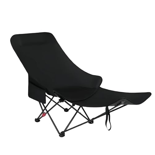 Huayeex Klappbare Campingstühle - Tragbarer Angelhocker | Verstellbarer Hochlehner Mit Fußstütze Für Garten Balkon Picknick Grillpartys Wanderung Pool von Huayeex