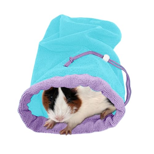 Huayeex Kleintier Handtuch Tasche,Kaninchen Saugfähige Tragetasche - Weiches Saugfähiges Haustier Badehandtuch Mit Kordelzug für Kaninchen, Welpen, Hamster, Kätzchen, Kleinvieh, von Huayeex