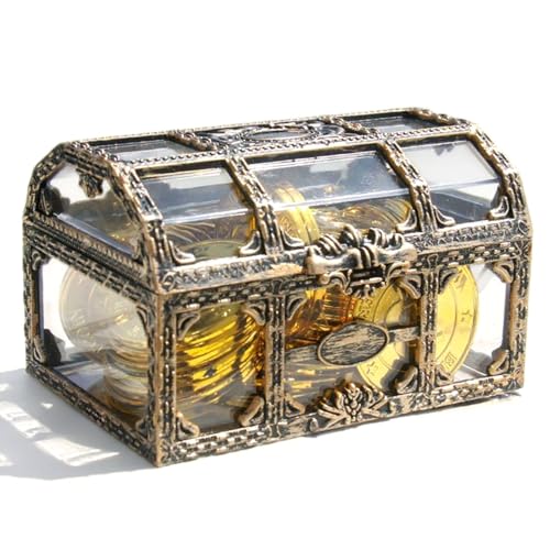 Huayeex Preisbox Spielzeug Transparent | Schatzsammlung Aufbewahrungstruhe - Tragbare Kiste Vintage Behälter für Karneval Mädchen Süßigkeiten Erinnerungsstücke Halloween Junge Kleinigkeiten von Huayeex