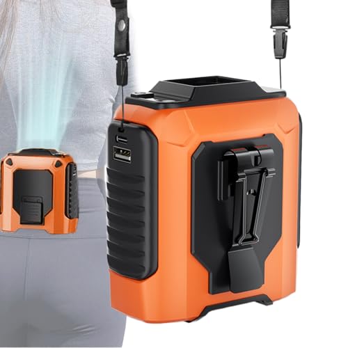 Huayeex Taille Ventilator | Tragbar & Wiederaufladbarer Kleidungsventilator Mit 5 Geschwindigkeitsstufen,Multifunktionelles Kühlgerät Kompatibel Für Outdoor Camping Und Spaziergänge Huayeex Taille Ventilator | Tragbar & Wiederaufladbarer Kleidungsventilator Mit 5 Geschwindigkeitsstufen,Multifunktionelles Kühlgerät Kompatibel Für Outdoor Camping Und Spaziergänge von Huayeex