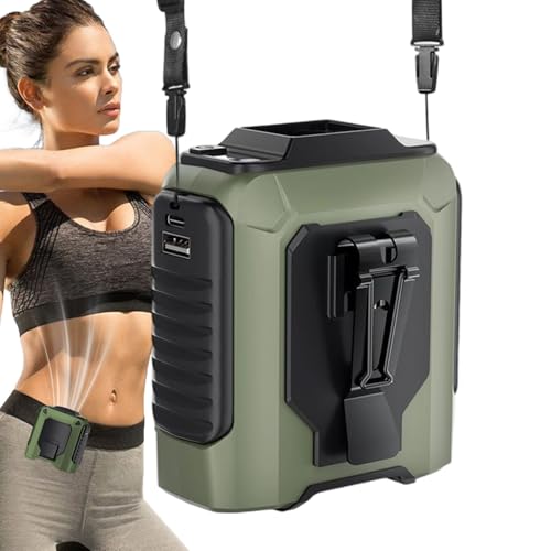 Huayeex Tragbarer Hüftventilator - Persönlicher Klemmventilator Mit Klemmfunktion Für Kleidung Wiederaufladbar,Multifunktionelles Kühlgerät Kompatibel Für Outdoor Camping Und Spaziergänge Huayeex Tragbarer Hüftventilator - Persönlicher Klemmventilator Mit Klemmfunktion Für Kleidung Wiederaufladbar,Multifunktionelles Kühlgerät Kompatibel Für Outdoor Camping Und Spaziergänge von Huayeex