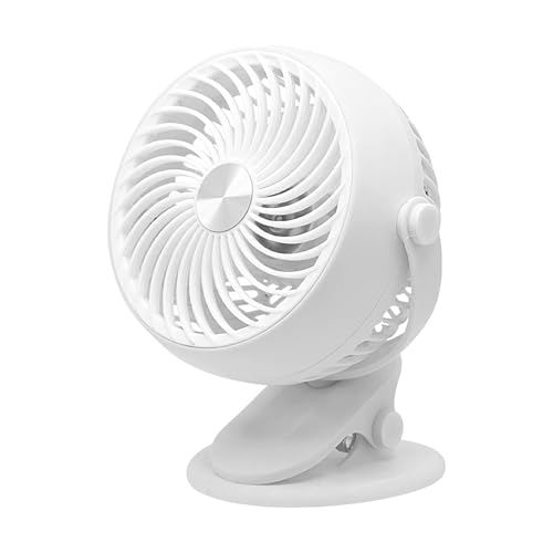 Huayeex Ventilator mit Clip, tragbarer Ventilator-Clip, Schreibtischkühlung, wiederaufladbar, leiser Luftkühler mit einstellbarer Neigung, 5 Geschwindigkeiten, tragbare Gadgets für Huayeex Ventilator mit Clip, tragbarer Ventilator-Clip, Schreibtischkühlung, wiederaufladbar, leiser Luftkühler mit einstellbarer Neigung, 5 Geschwindigkeiten, tragbare Gadgets für von Huayeex